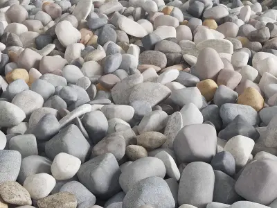 Pebble color road part two 3D model