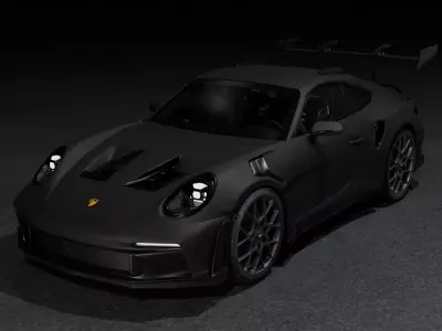 Porsche GT3 RS 2023 3D model