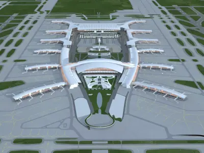 international airport 3D model