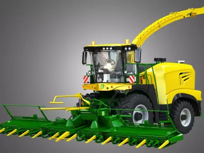 Krone Forage Harvester Combine 3D model