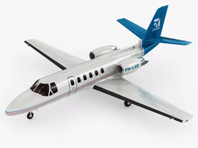 Cessna 550 Citation II 3D model