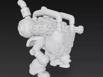 Metal Slug Robot 01 3D print model