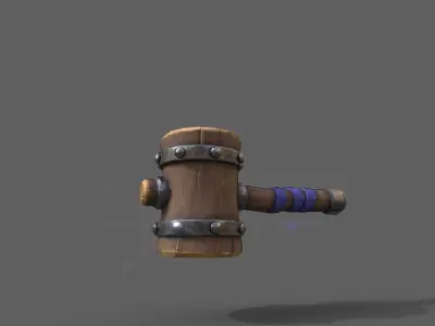 Hammer fortnite Free low-poly 3D model