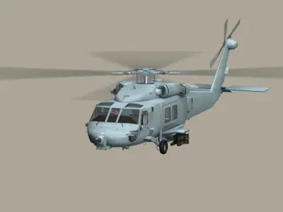 SH-60 Seahawk Low-poly 3D model