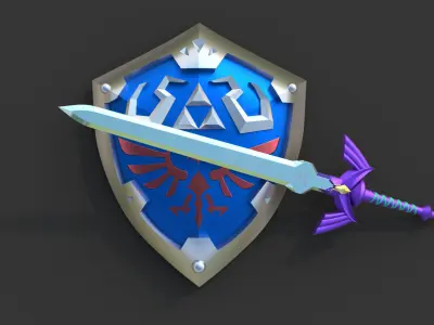 Hylian Shield - The Legend of Zelda 3D model