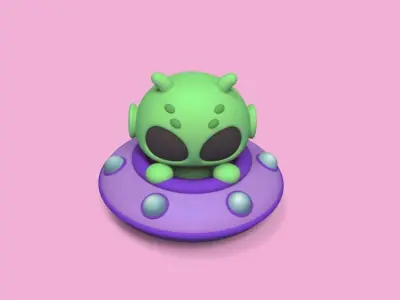 Alien Ufo 3D print model