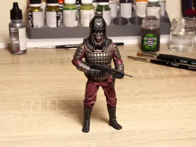 Planet of the Apes soldier 3D print model