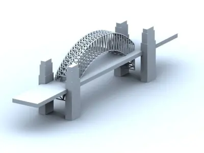 Sydney Harbour Bridge Model 3D model