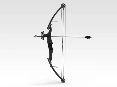 Archery Low-poly 3D model