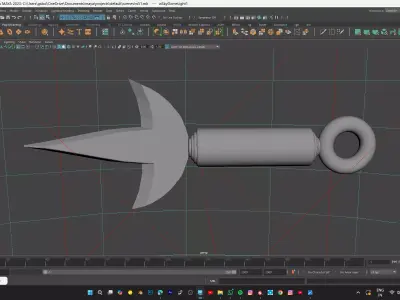 MINATO KUNAI FROM NARUTO Low-poly 3D model