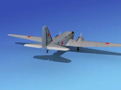 Douglas B-18A Bolo V09 3D model