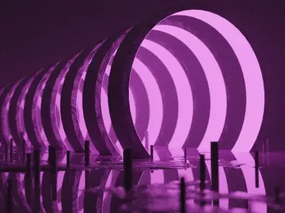 circles with glowing spot Free 3D model