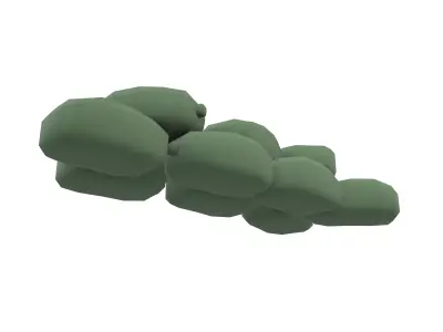 Battlefield Sandbag v1 002 Low-poly 3D model