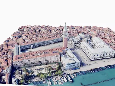 St Marks Square-Venice Low-poly 3D model