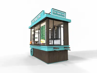 Snack Bar Model Low-poly 3D model