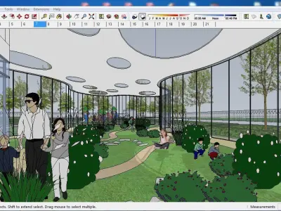 Sketchup Kindergarten A7 3D model