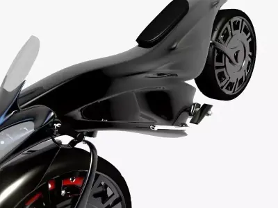 Concept Motorcycle 3D model buy
