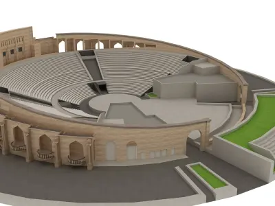 Katara Amphitheater Doha 3D model