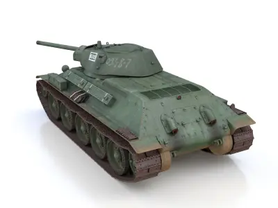 T-34-76 - Model 1941 - Soviet medium tank - 0313 3D model