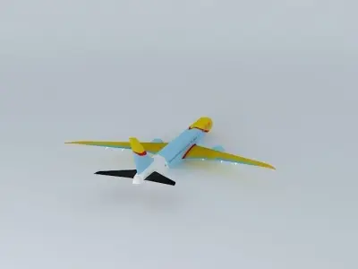 Royal Airways (AAO) R-Jet X-200 with interior Free 3D model