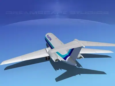 Douglas DC-9-20 Eastern Airlines 2 3D model