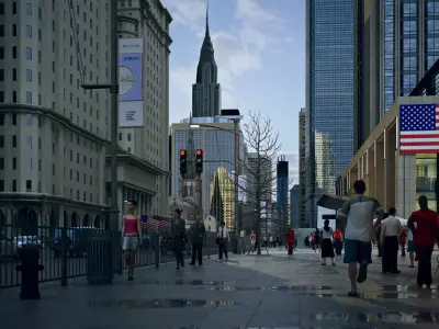 Wall Street 3D model