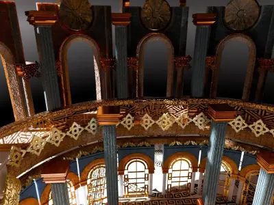 Golden Dome 3D model