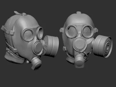RAW SCAN Soviet GasMask Free 3D model
