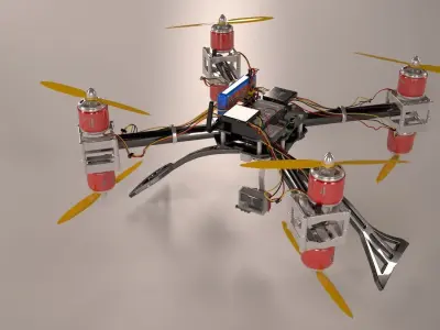 Drone component 3D model