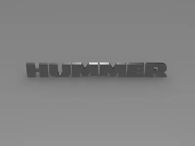 Hummer logo 3D model