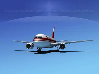 Boeing 767-200ER Air Mauritus 3D model