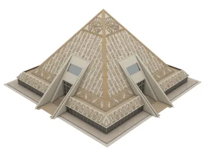 Futuristic Egyptian Pyramids - 001 3D model