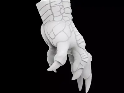Double Finger Claw 3D Print Model 3D print model