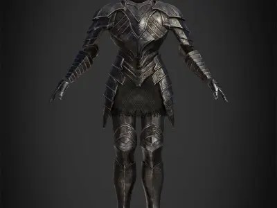 Dark Souls Black Knight Armor for Cosplay 3D print model