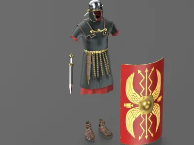 Roman legionary cloth 3D model
