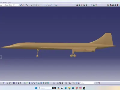 concorde 3D model