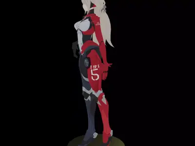 Prototype Anime Girl Tower of Fantasy Style STL 3D Print Model 3D print model