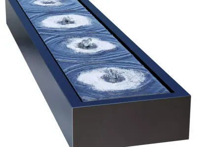 Adezz Aluminium Water Tables 3D model