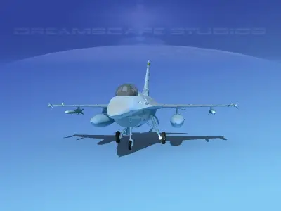 Gen Dyn F-16A Falcon Turkey 3D model