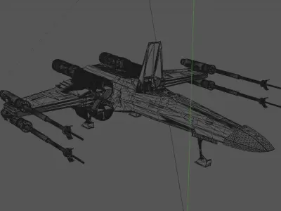 Star Wars X-Wing Starfighter 3D model