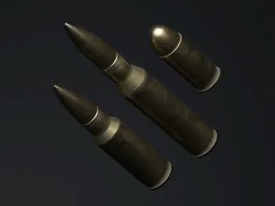 Bullets x3 3D model