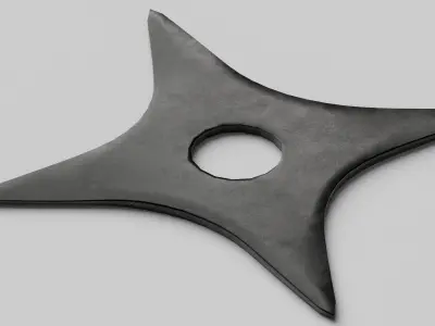 Ninja Shuriken Set 3D model