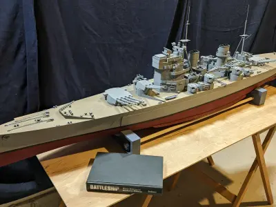  1 144 King George V Class Battleship 3D print model