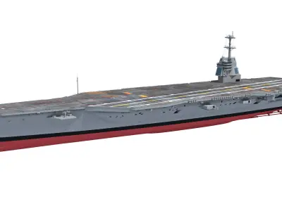 USS Enterprise CVN-80 Aircraft Carrier 3D model