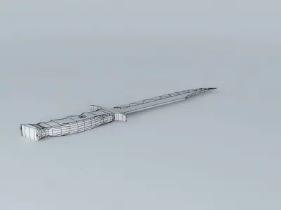 Bowie Hunting Knife Free 3D model