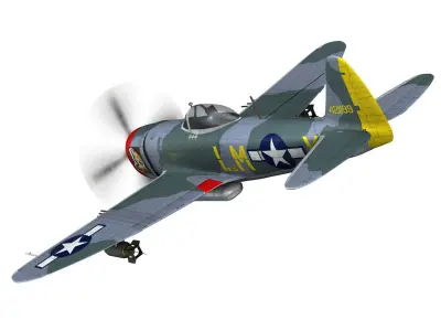 Republic P-47M Thunderbolt - Josephine 3D model