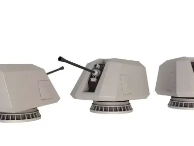 Turret Gun Station 3D model