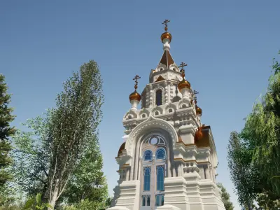  Russian Orthodox Chapel 3D model