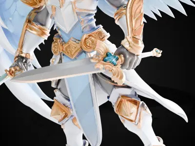 Stylized Sword - Paladin Sword Initiates Blade - Game Ready Free 3D model