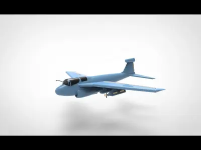 Northrop Grumman EA-6B Prowler 3D model